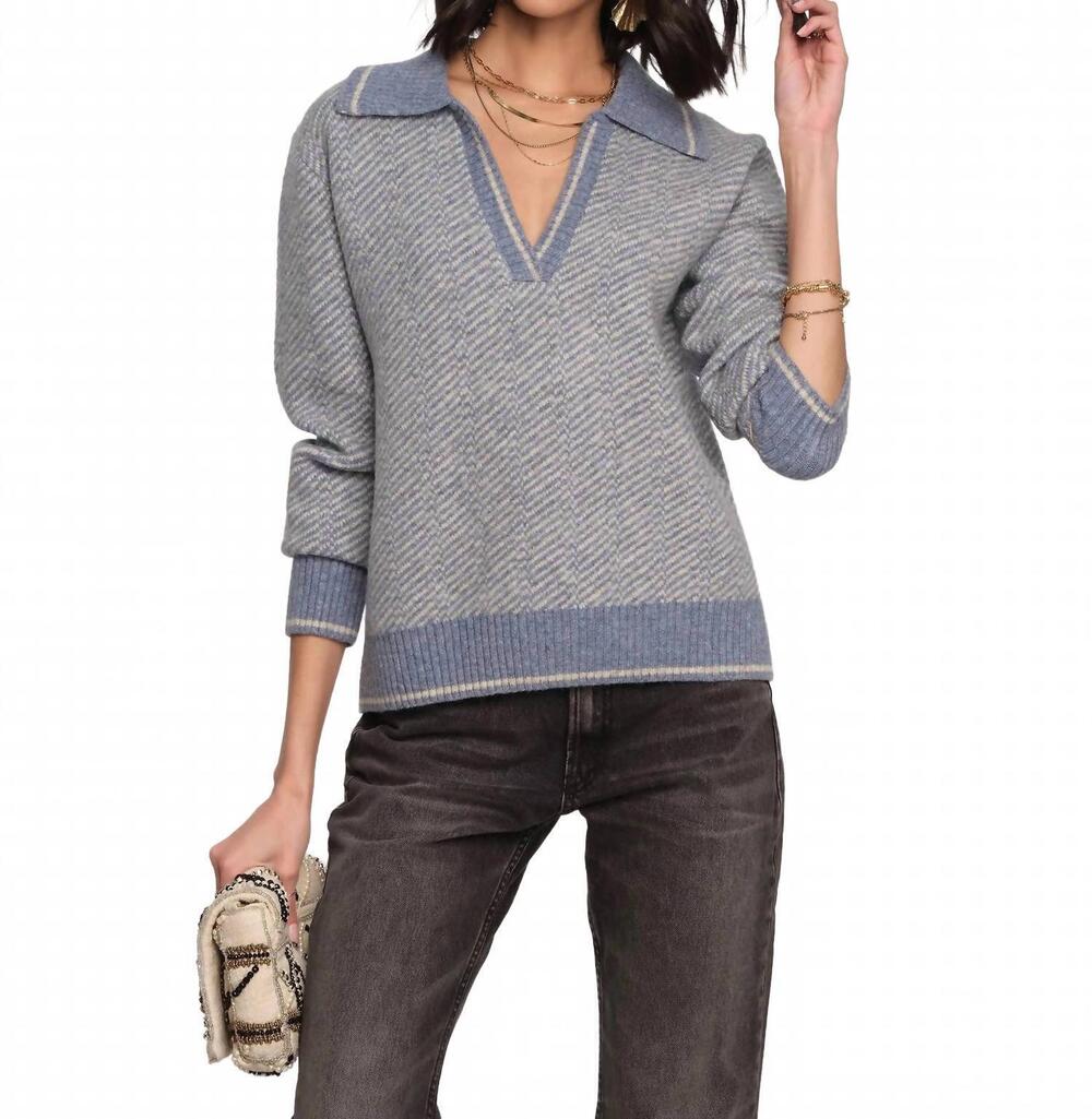 NEW HEARTLOOM serene long sleeve sweater in dusty blue